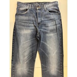 Cremieux Mens Jeans 34x34 Relaxed Fit Medium Wash Faded Blue Denim Cotton